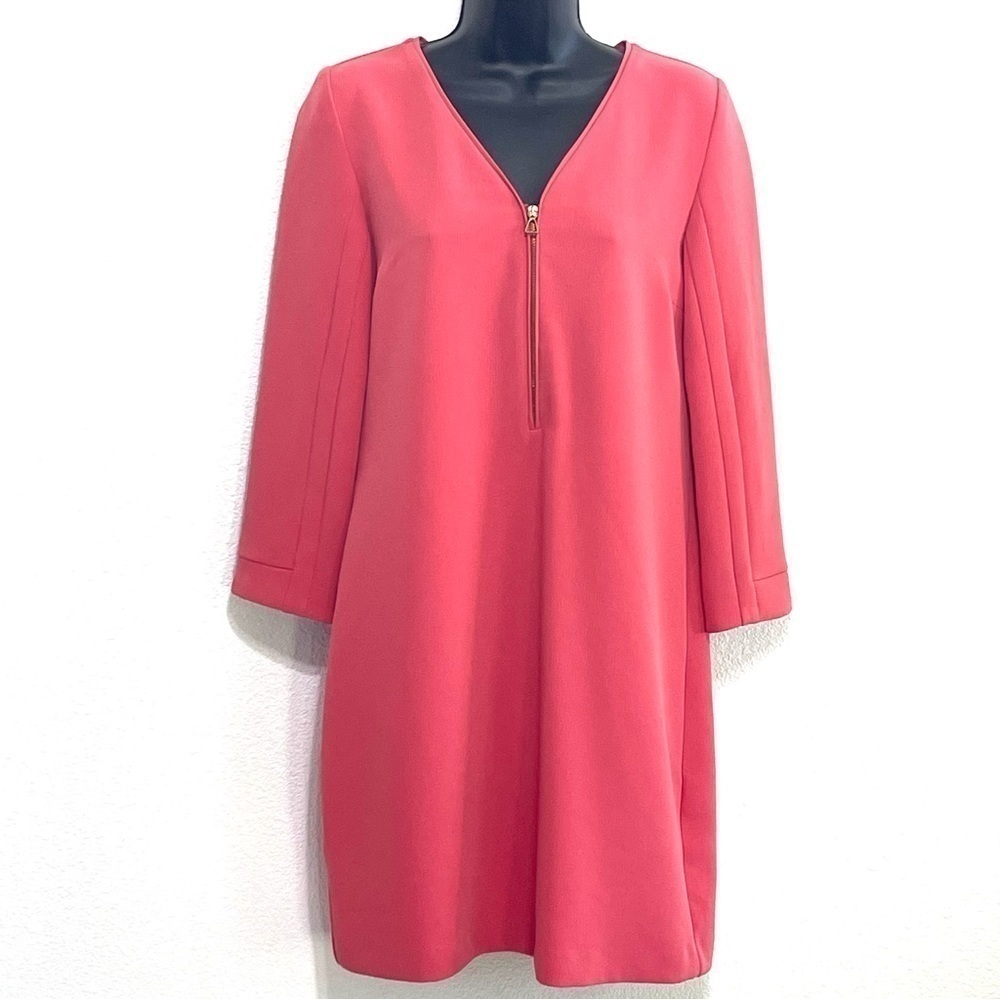 Zara Basic Woman Long Sleeve Half Zipper Dress Size S